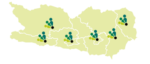 Landkarte Selbsthilfe Kärnten