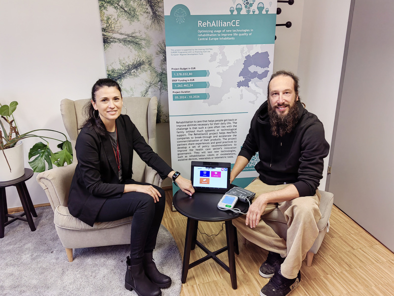 Maja Četić Junior Researcher und Dr. Johannes Oberzaucher / FH KÄrnten Johannes Oberzaucher