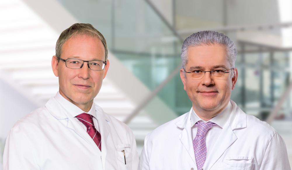 Priv.-Doz. Mag. Dr. Thomas Berger, Ärztlicher Direktor und Prim. Univ.-Prof. Dr. Lukas Hefler, MBA, Vorstand der Abteilung für Gynäkologie und Geburtshilfe der Spitalspartner Konventhospital der Barmherzigen Brüder Linz und Ordensklinikum Linz 