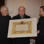 Hofrat Friedrich Lessky leitete Chor und Orchester und erhielt die Ehrenburderschaft.