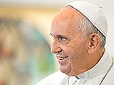 Das Bild zeigt Papst Franziskus.