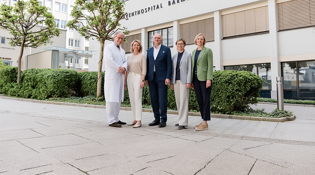 Ein Bild der Mitglieder der Krankenhausleitung