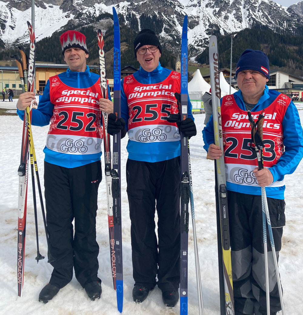 Langläufer / Barmherzige Brüder Die Langläufer Pascal Schantl, Karl Sachs und Erich Krallinger (v.l.n.r.)