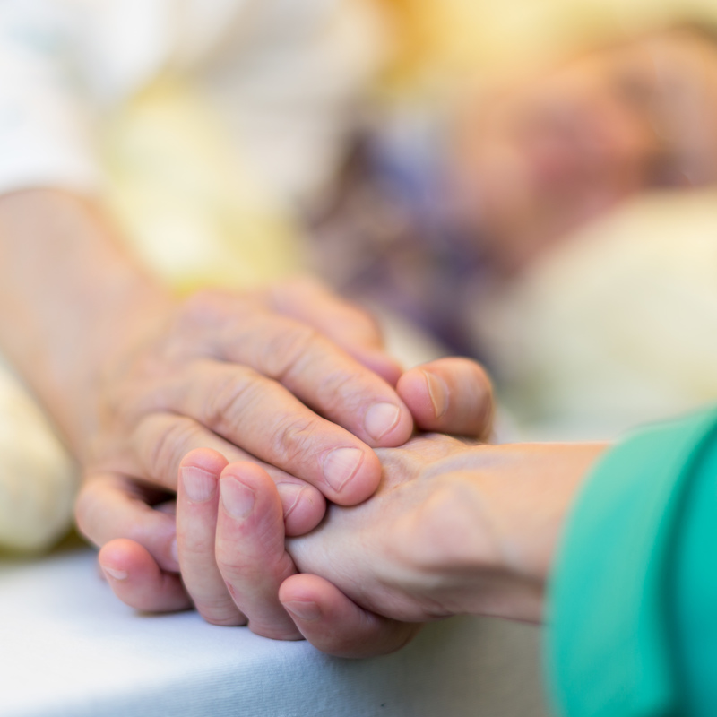 Das Bild zeigt zwei Personen, die sich die Hände reichen.