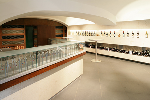 Verkaufsraum im Klosterkeller