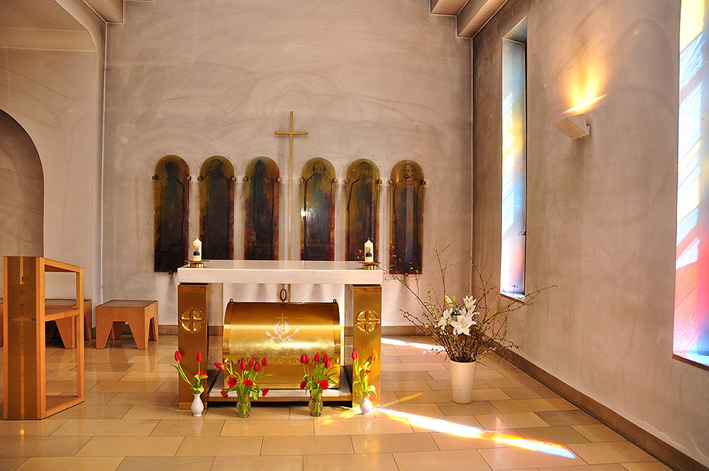Reliquienschrein in der Krankenhauskirche in Regensburg