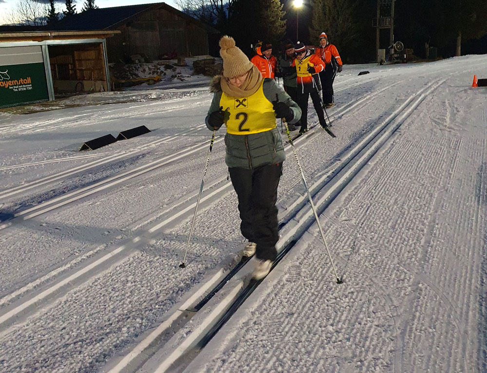 Vanessa Groß nahm Mitte Januar bei ihrem ersten Langlaufbewerb teil.