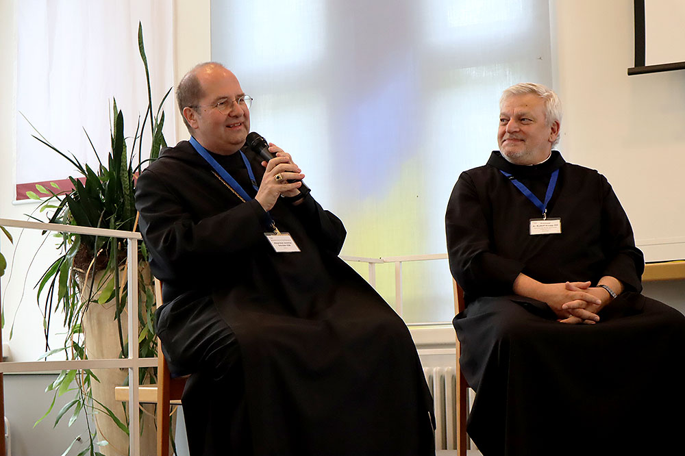 Provinzial Rudolf Knopp und Abtprimas Jeremias Schröder OSB