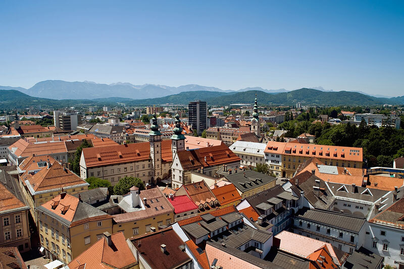 Klagenfurt city view