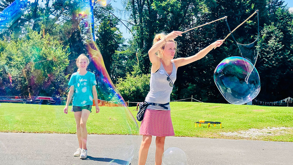 Im Feriencamp wartete ein buntes Programm auf die Kinder.
