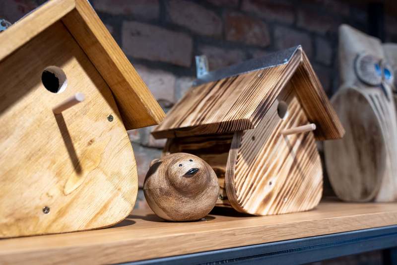 Vogelhäuser aus Holz
