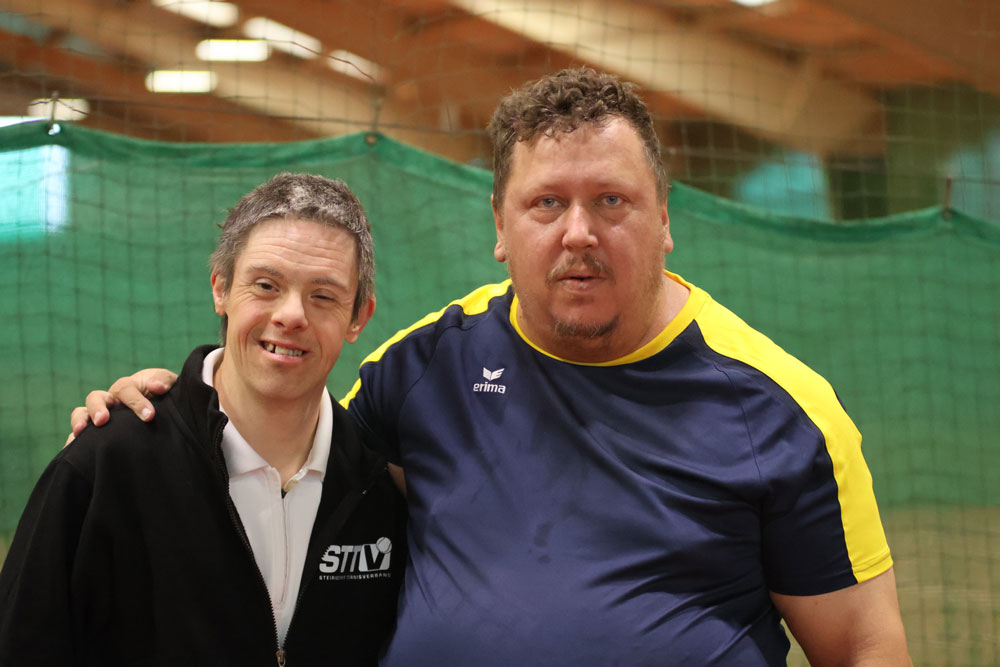 Christoph Pokorny und Michael Kölli nach ihrem Match