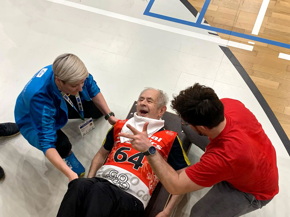 Johann Breuer beim MATP Bewerb bei den Österreichischen Special Olympics im März 2024.