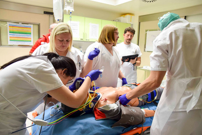 Schockraumschulung unter Leitung von Dr. Robert Czaher